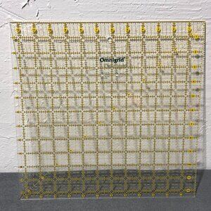 12 1/2"x 12 1/2" Square Omnigrid Quilters Ruler #125 made in USA
